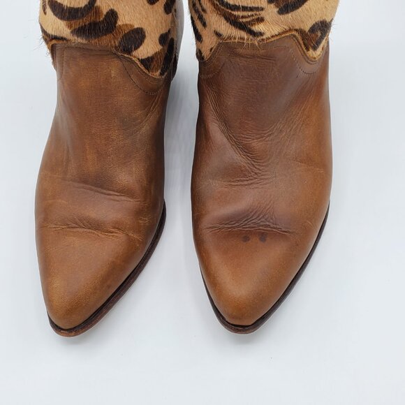 Seychelles Pointed Toe Leopard Print Western Cowgirl Boot, Size 6.5 - Picture 5 of 10